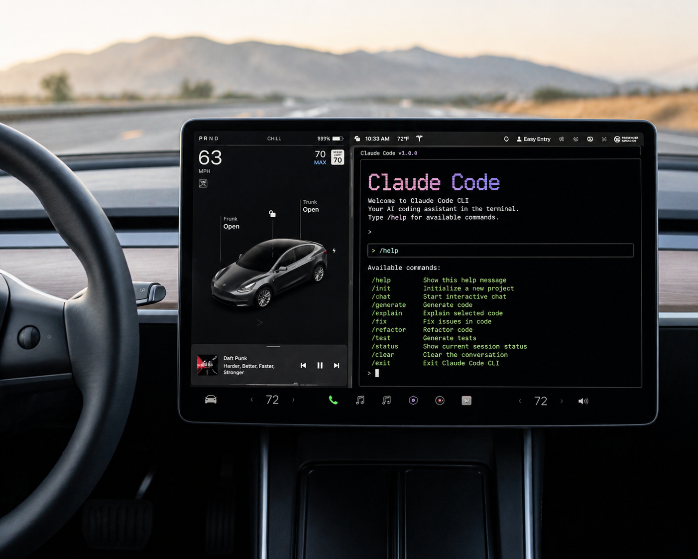 Claude Code On Tesla